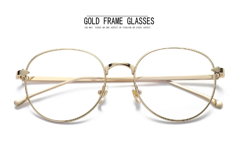 New Vintage Women's Blue light blocking Glasses Men's Round Computer Gaming Eyeglasses Metal Frame Anti Blue Ray 5 Color L3
