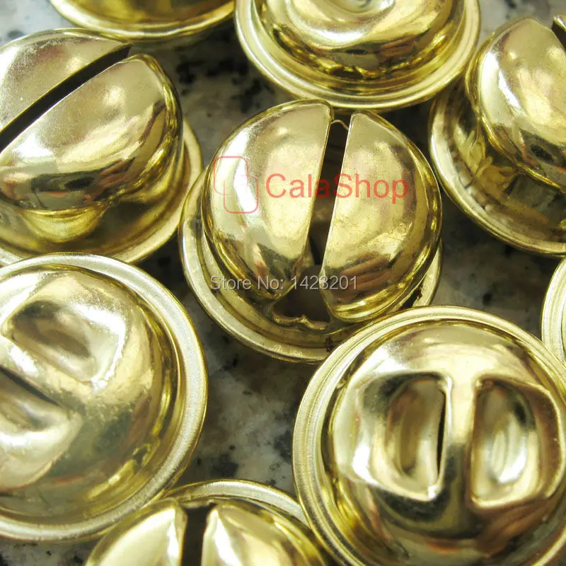 50 шт./лот 20 мм огромный золотой колокольчик животные Подвески Рукоделие Шитье