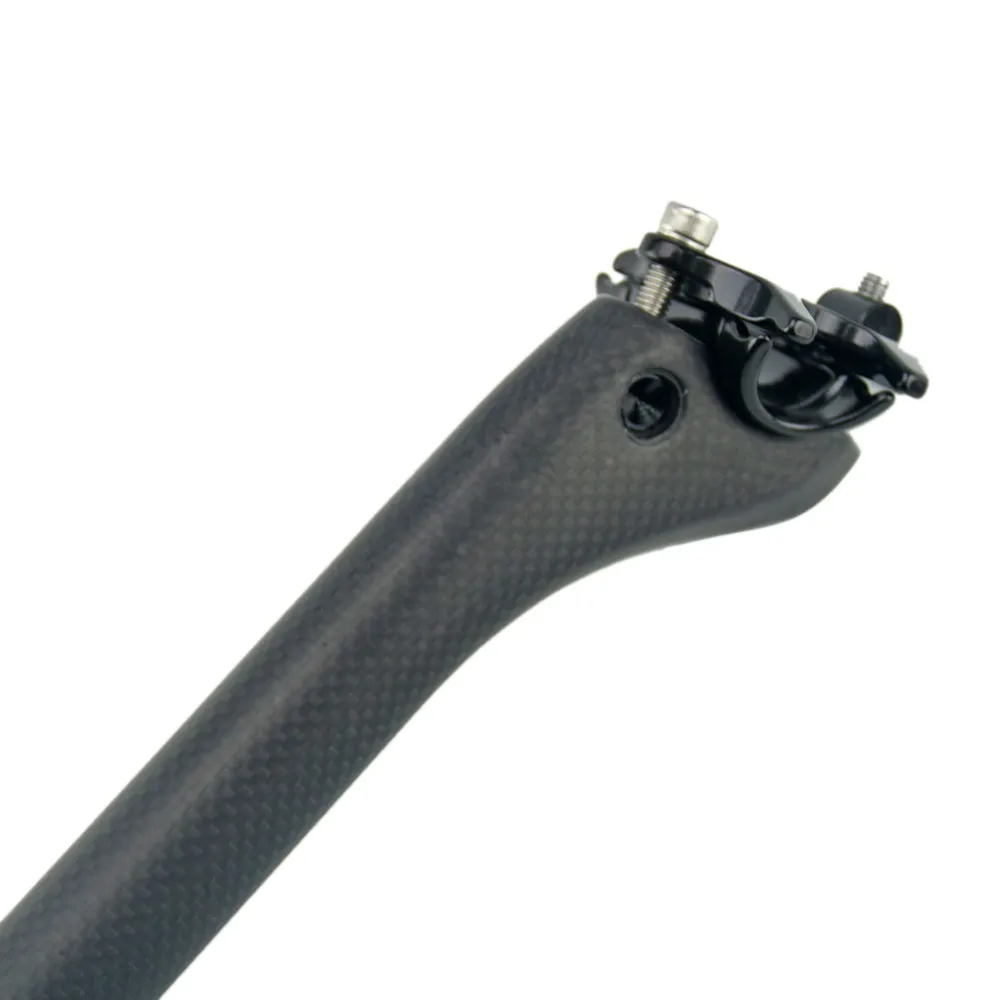 Велосипедные сиденья без логотипа Carbon Road/Mtb 3K Глянцевые/матовые офсетные 25 4/27 2/30