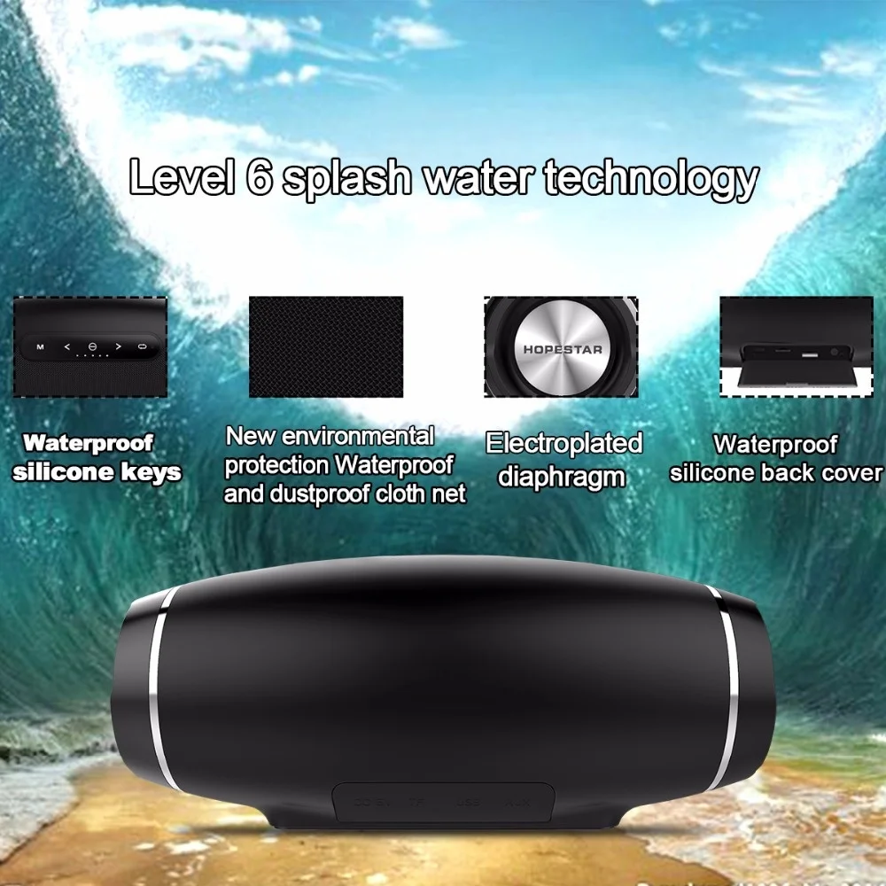 Лучший беспроводной Bluetooth динамик водонепроницаемый портативный открытый динамик для велосипеда Колонка коробка громкий динамик дизайн FM для Xiao JBBL