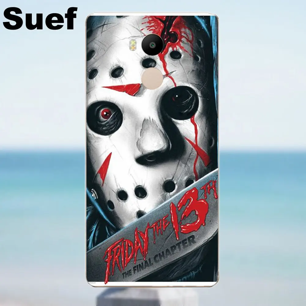 Suef для Xiaomi Redmi 4 3 3S Pro Mi3 Mi4 Mi4i Mi4C Mi5 Mi5S Mi Max Note 2 Мягкий чехол Jason Vorhees Friday The 13th |