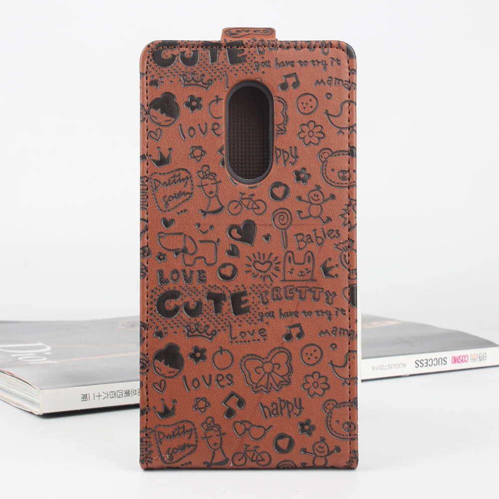 Телефон защитный чехол для мобильного Xiaomi Redmi Note 4X кожа флип открыть вверх и вниз