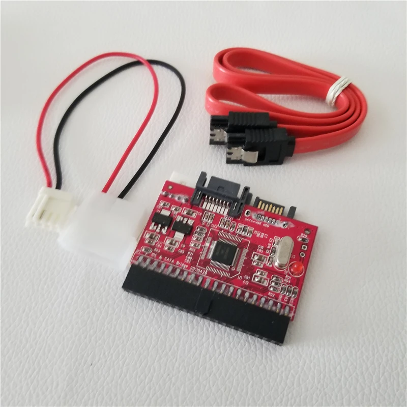 Адаптер для двухстороннего преобразования IDE SATA 40 контактный разъем мама с