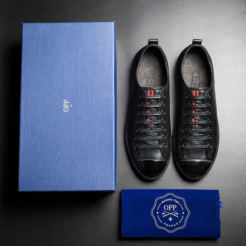 Мужские лоферы OPP модные повседневные туфли на шнуровке с металлическими