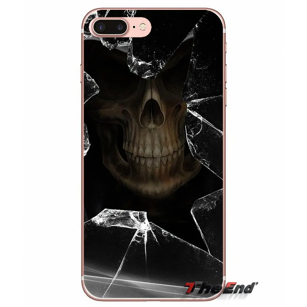 Для Samsung Galaxy J1 J2 J3 J5 J7 A3 A5 A7 2015 2016 2017 J530 J730 Fundas Coque мягкий чехол с узором в виде черепа