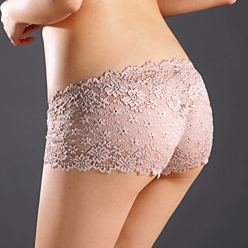 

Sexy Women Female Briefs Panties Brand Lace Underwear Womens Nylon Underwear For Lady lingerie Intimates (45-70kg)