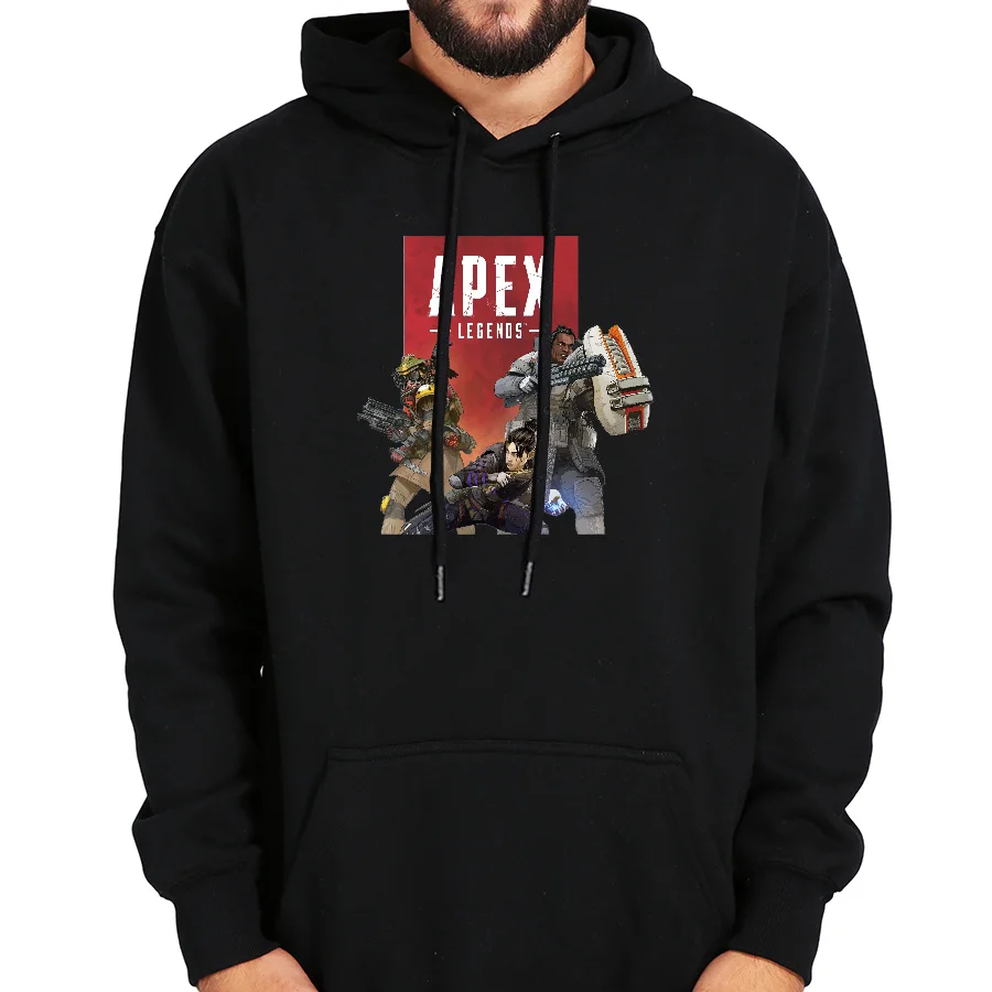 Свитшот Apex Legends черная толстовка с принтом логотипа игры Титан 100% хлопок