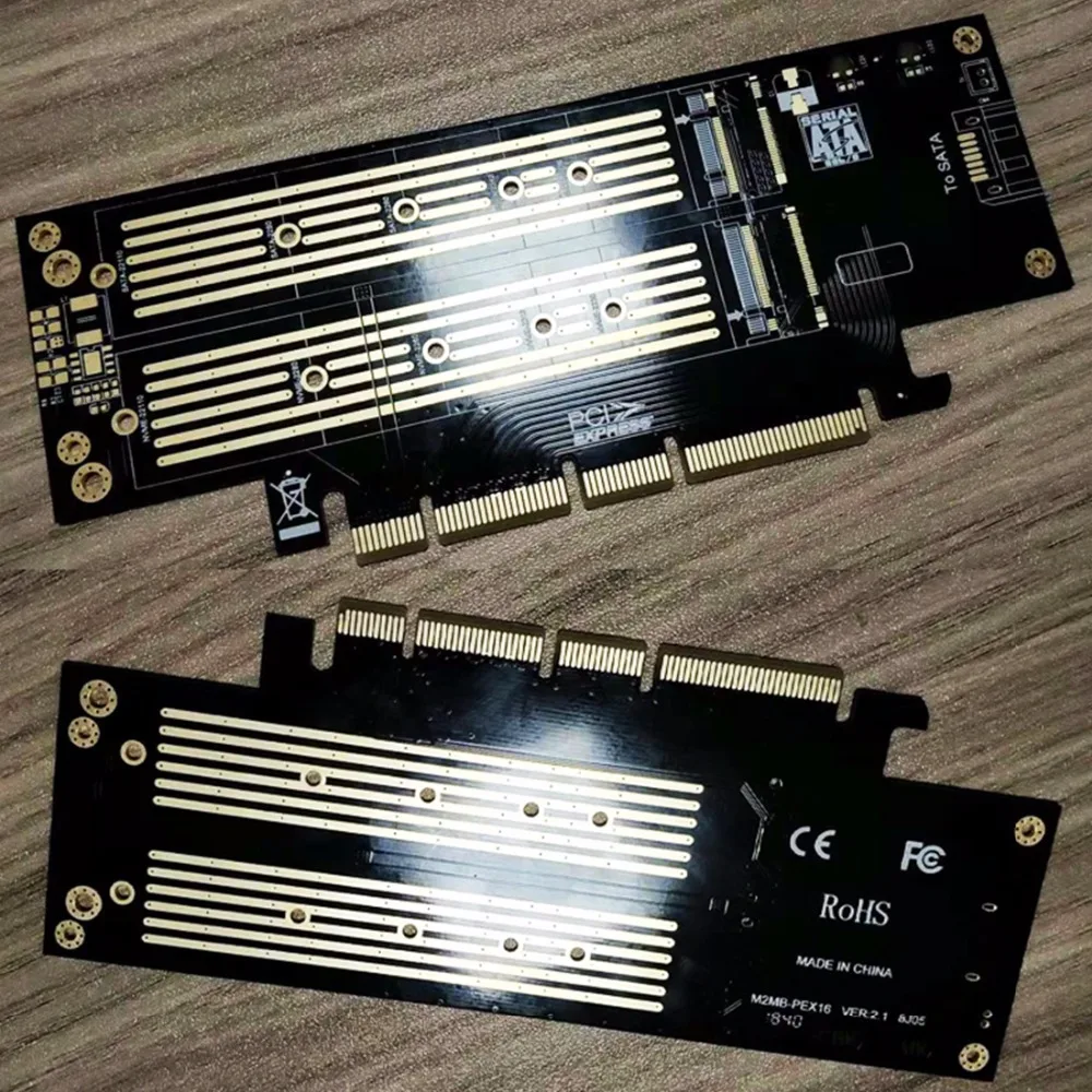 JEYI Blue knights SK19 m. 2 для NVME NGFF SATA 110 мм PCIE3.0 адаптер с двойным диском Pcie3.0 Gen3 поддержка