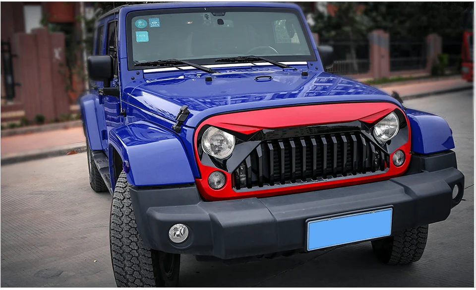 BAWA гоночные грили для Jeep Wrangler JK 2007- передняя решетка аксессуары для гриля для Jeep Wrangler JK автомобильные внешние аксессуары