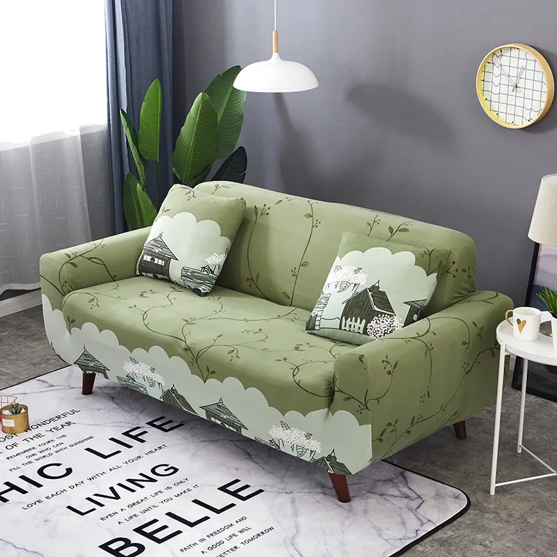 Эластичные разноцветные диванные чехлы покрывало стрейч для софы угловой формы