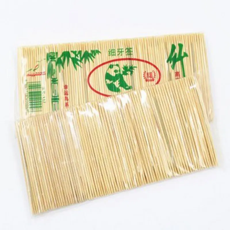 300 шт. Bamboo Зубочистки устные деревянный зуб Палочки Средства - Цена: 119,44 руб.