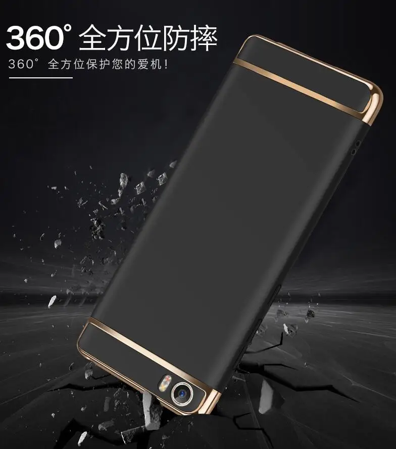 Xiao Mi 5S плюс + телефон сумка В виде ракушки 3in1 Роскошные пластиковый жесткий верх