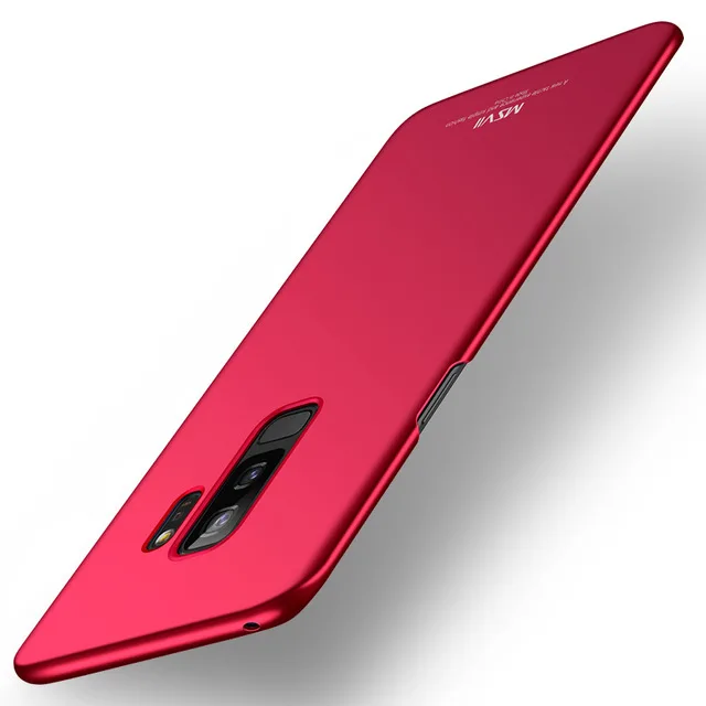 red MSVII для samsung Galaxy S9 чехол для samsung S8 Чехол Жесткий PC матовый защитный чехол для телефона для samsung Galaxy S8 S9 Plus - Цвет: red