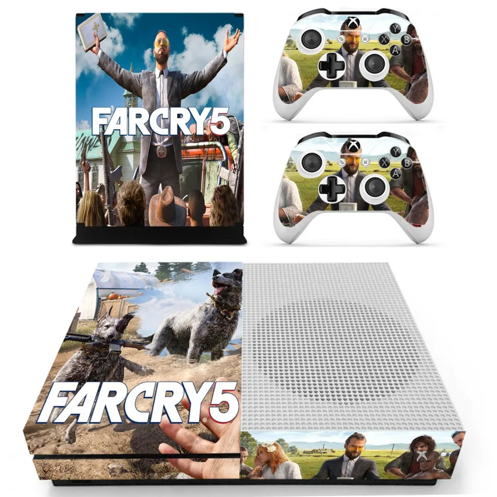 Игра Far Cry Farcry 5 кожи Стикеры наклейка для Xbox One S консоли и контроллеры тонкий s