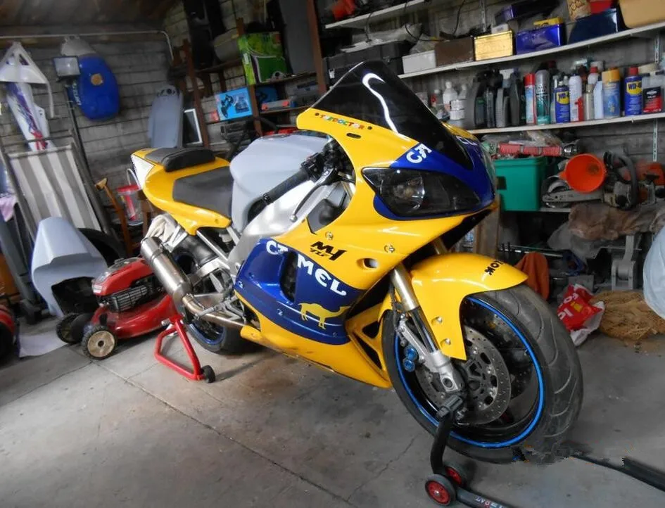 Комплект обтекателей для мотоцикла YAMAHA YZFR1 00 01 YZF R1 2000 2001 1000 yzfr1 ABS желтый синий
