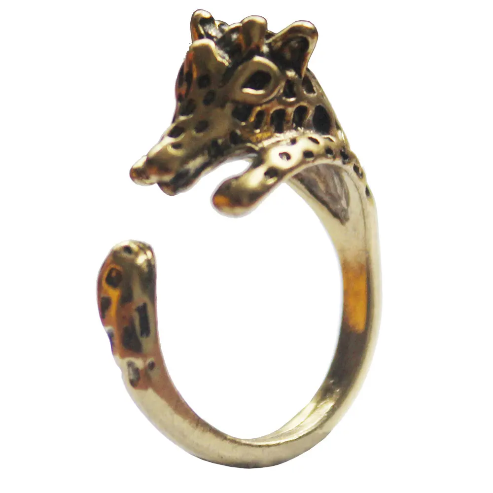 Хит продаж кольцо в виде животного с золотым уплотнением оптовая продажа