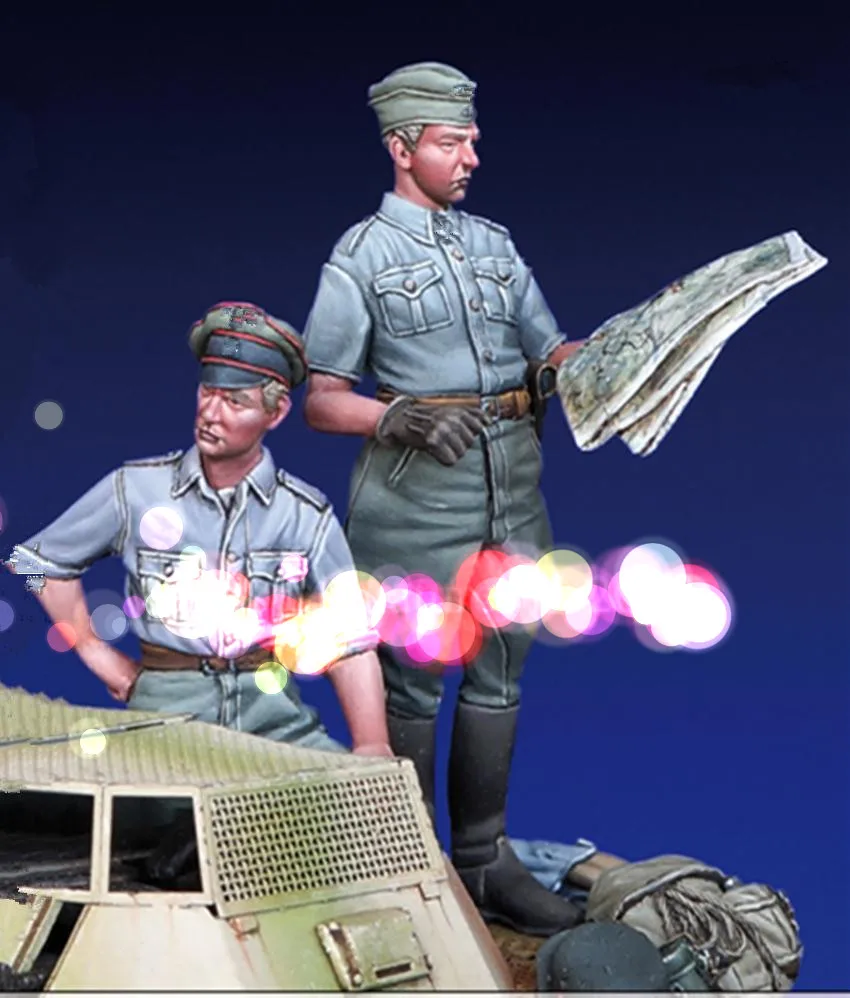 Комплект 1/35 модельная фигурка из смолы неразборный неокрашенный 859 (без