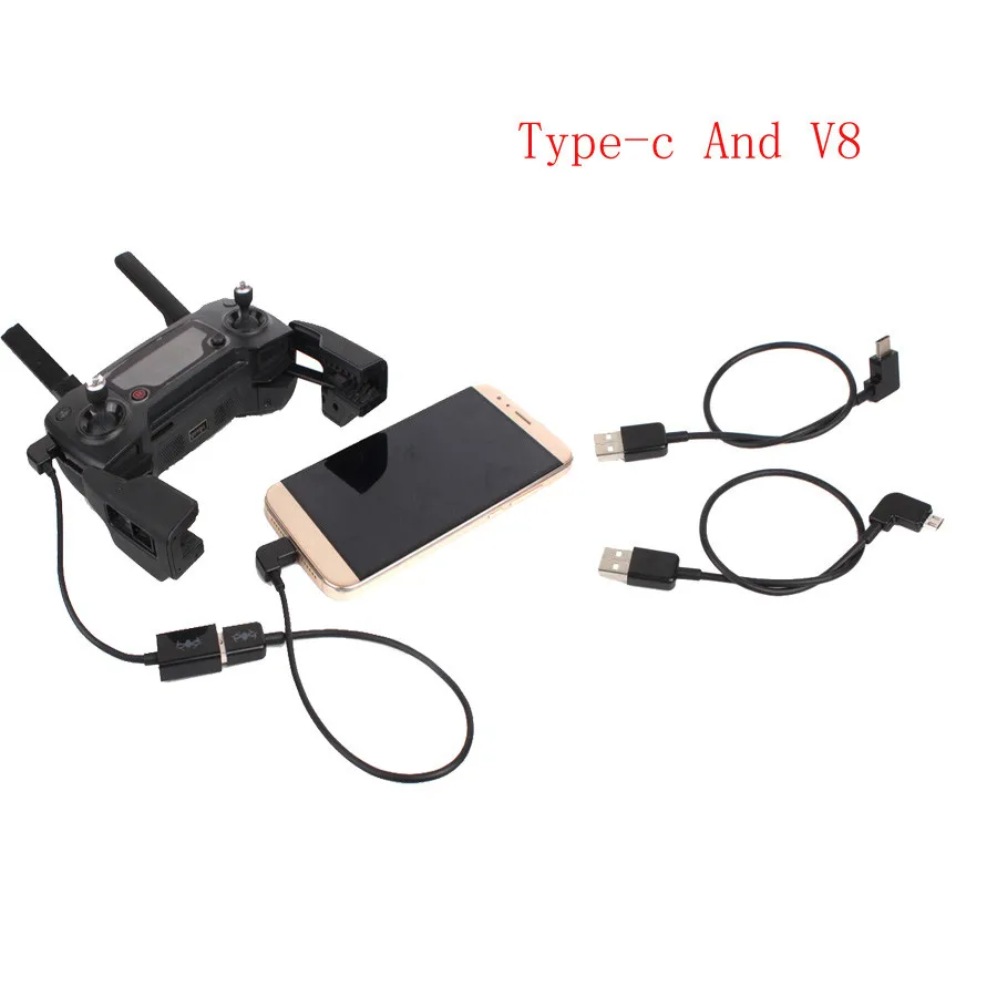 HIPERDEAL беспилотник кабель аксессуары для контроллера передатчика Type-C V8 USB Разъем