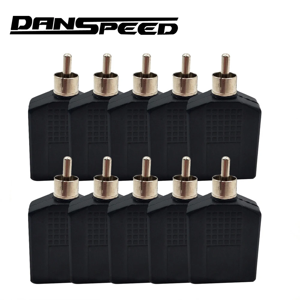 Danspeed 10 шт./компл. RCA штекер 2x6 35 мм 1/4 &quotадаптор кабель адаптер конвертер для ПК
