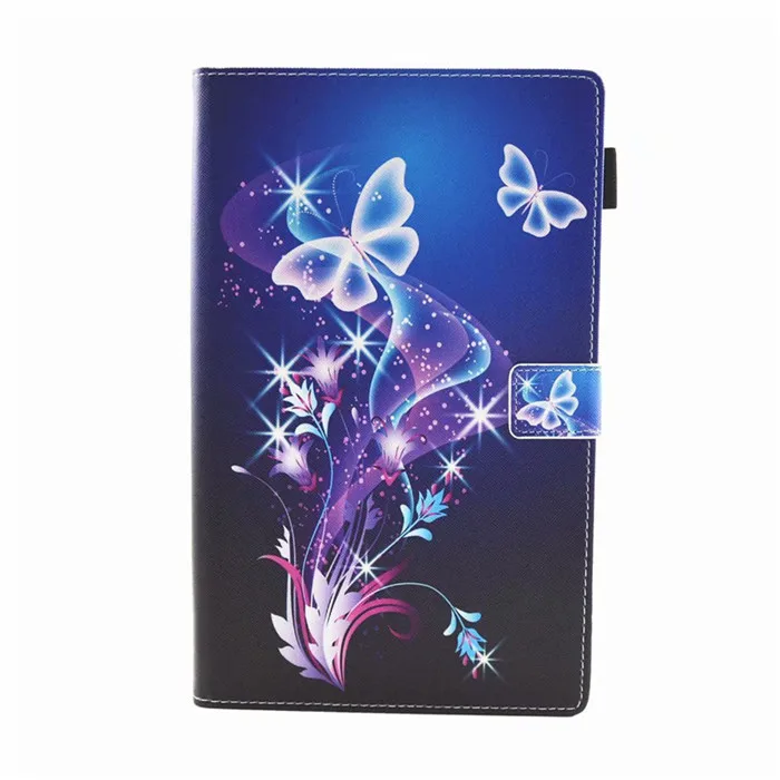 meng huan hu die Шлепанцы из искусственной кожи милые модные Обложка для Amazon Kindle Fire HD 10 7th 10," Tablet Защитный чехол для огонь HD10 - Цвет: meng huan hu die