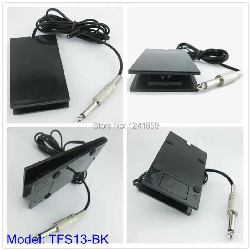 Черная акриловая татуировка педаль переключатель для тату машины комплект