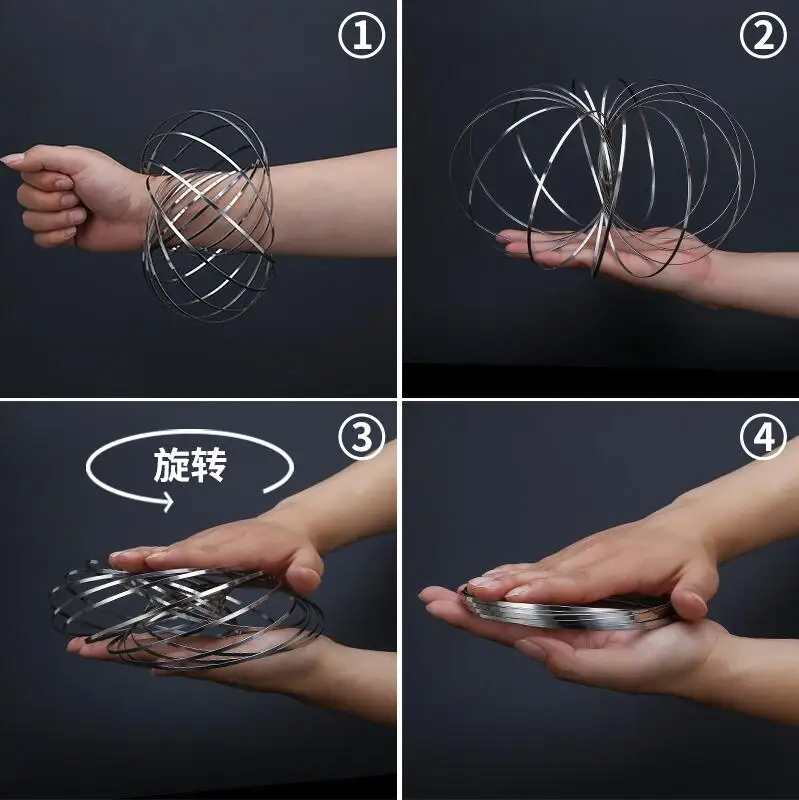 Новая Flowtoy Amazing Flow Ring Toys кинетическая Весенняя игрушка забавная уличная игра