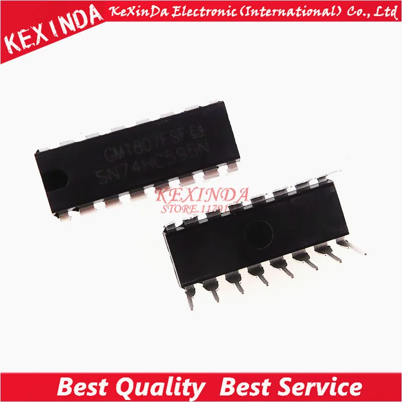 SN74HC595N 74HC595N SN74HC595 DIP 16 IC 20 шт./лот|Интегральные схемы| |