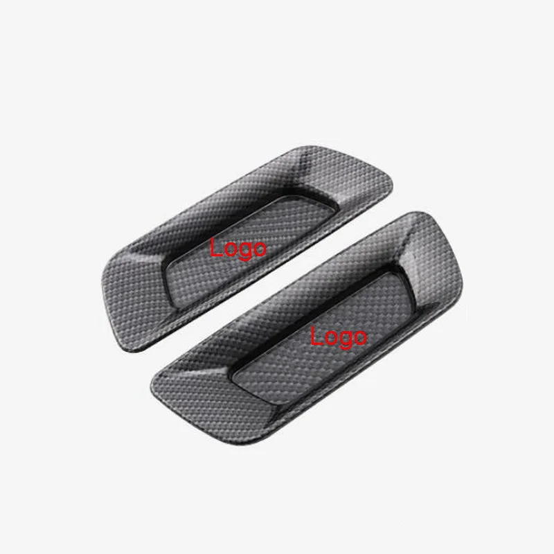 Rear 2 door carbon Tonlinker, межкомнатные двери, подлокотник, герметичная крышка, наклейка для CITROEN C5 Aircross-19, автомобильный Стайлинг, 2/4 шт., ABS покрытие, наклейка - Название цвета: Rear 2 door carbon