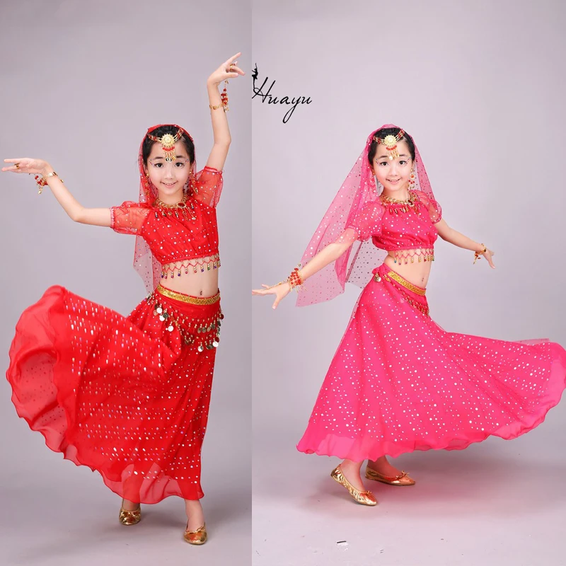 Детский костюм для танца живота с блестками 3 предмета|kid belly dance|oriental danceindian dance |