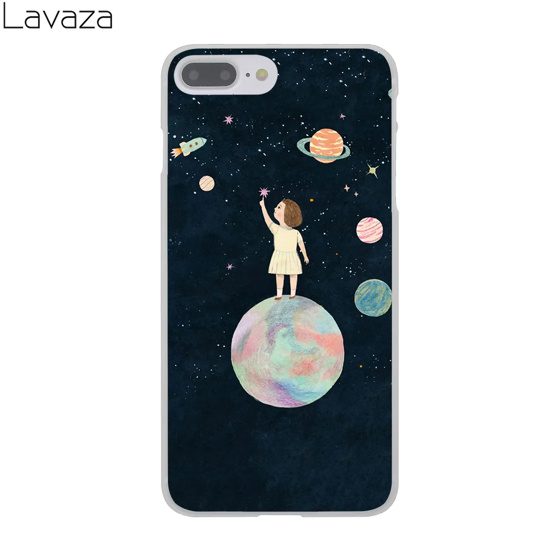 Lavaza Stars Moon астронавт воздушного корабля Cat 8Plus жесткий чехол для телефона iPhone XR X 11 Pro XS Max 8 7 6S 5 5S SE 4S 4 10