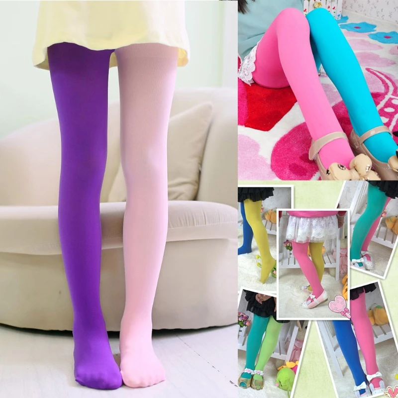 

Girls Leggings Double Candy Color Warm Stockings Kids Pantyhose Underpants