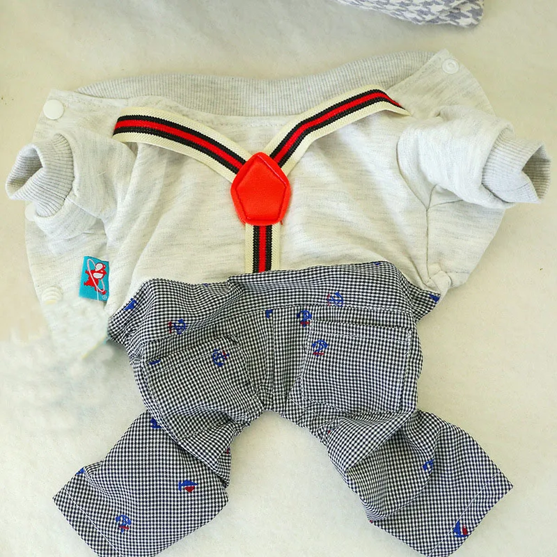 Мягкая одежда для собак зимний Y образный комбинезон на бретельках и кошек костюм