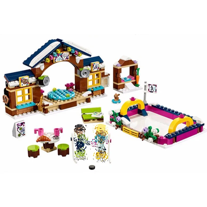 Фигурки Bela 10730 года 313 шт. фигурки для снежного курорта ледяной каток строительные