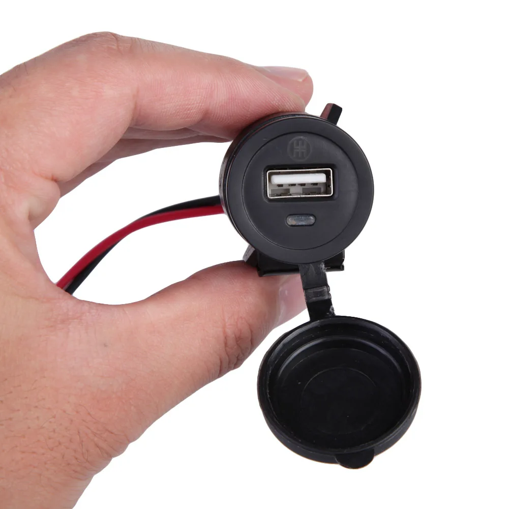 Водонепроницаемый мотоцикл 12V USB зарядное устройство для мобильного телефона DC 5