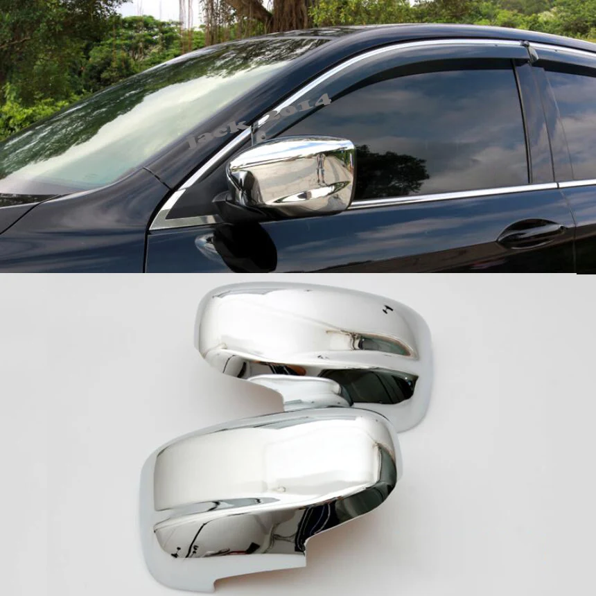 Rear view mirror ABS Серебряный автомобиль модификация внутреннее окно Лифт панель Крышка отделка центральной полосы управления для Honda Accord 9th - Название цвета: Rear view mirror