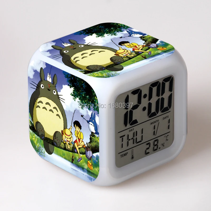 TOTORO 7 Clocor Digital Led Alarm Clock | Дом и сад