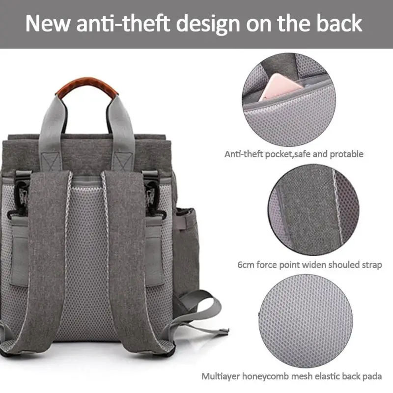 3 шт./компл. большой емкости детские молочные подгузники рюкзак для мам Материнство путешествия бренд подгузник для мам изменение Рюкзак Mochila