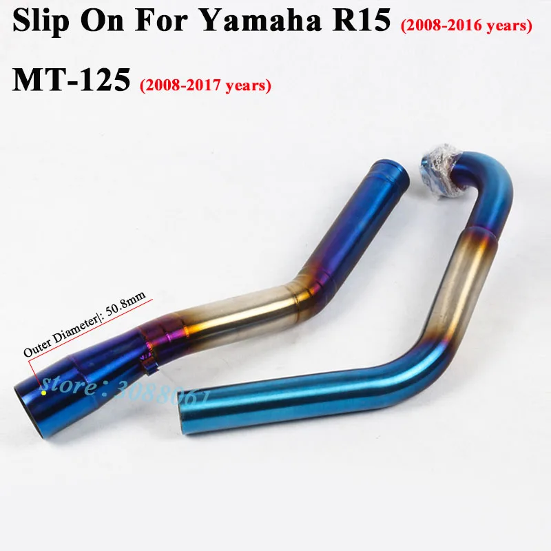 Полная система для Yamaha YZF R15 R125 MT-125 2008- мотоцикл Akrapovic выхлоп глушитель переднее звено трубы дБ убийца