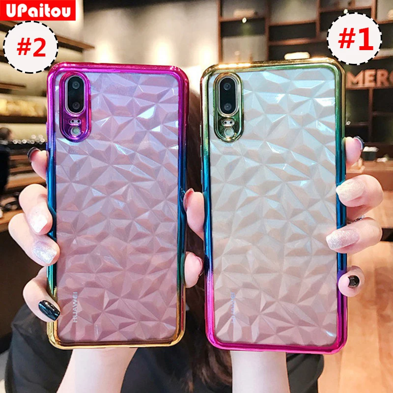 UPaitou 3D градиентное покрытие Solf TPU чехол для телефона huawei Y5 Prime Y6 Y7 Pro Y9 2018 Honor 7A Enjoy 8