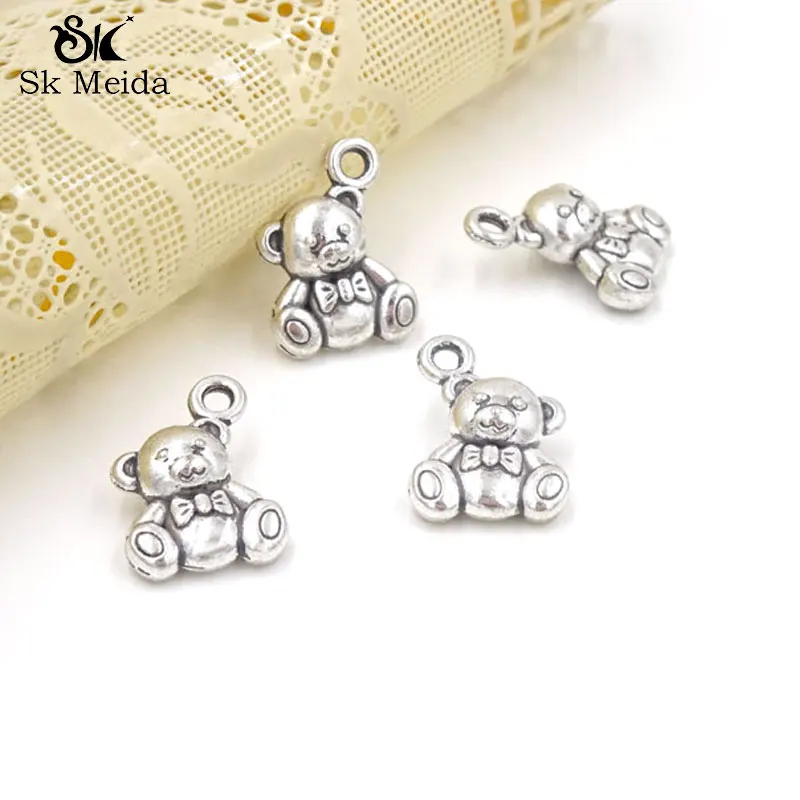 Милые Подвески в виде медведя 15*10 5 мм для изготовления ювелирных изделий Joyas To.Us
