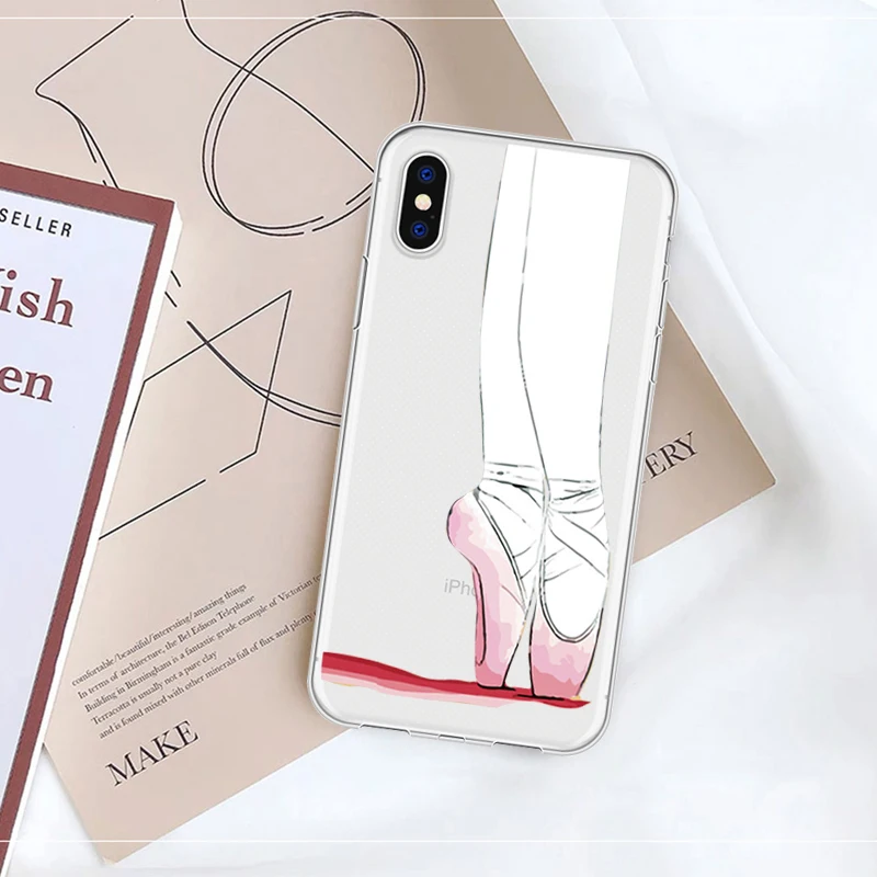Милый привлекательный женский чехол с узором и носком для телефона iPhone XR 6 6S Plus X 5