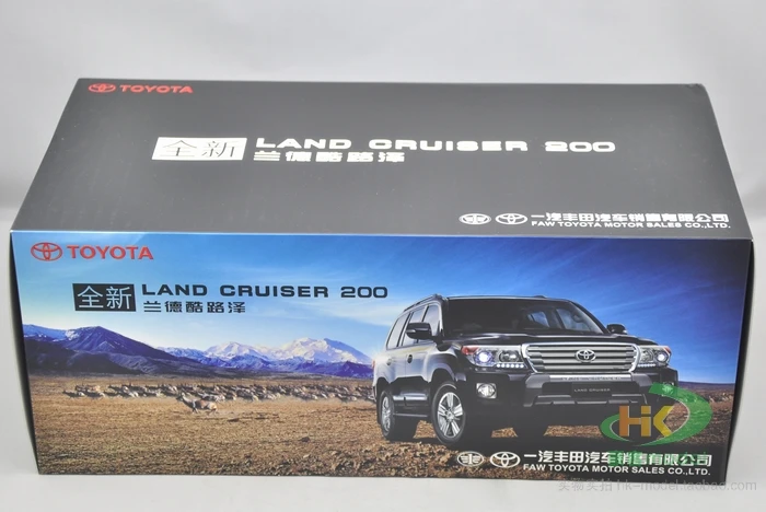 1:18 весы Toyota Land Cruiser LC200 зеленый литья под давлением модель автомобиля SUV игрушки