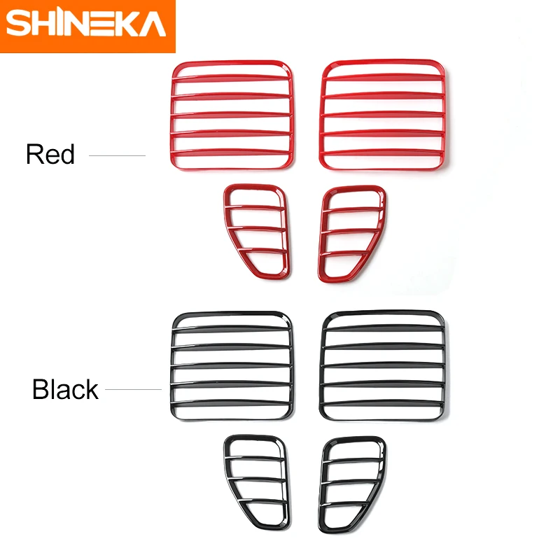 

SHINEKA Newest Tail lights Side Rear Lamp Light Guard Rear Light Cover Lamp Decorative Bezels for Jeep Renegade 2016