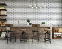 beibehang pvc latest retro personality nostalgia three dimensional brick wallpaper cafes bars restaurants background wall paper