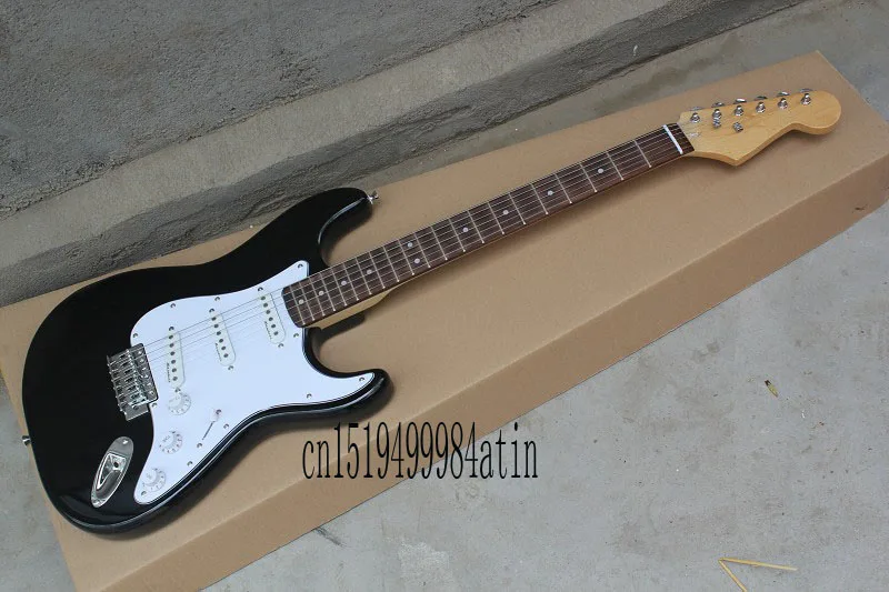 Free Shipping Wholesale stratocaster black Signature F standard American Natural wood electric Guitar in stock | Спорт и развлечения