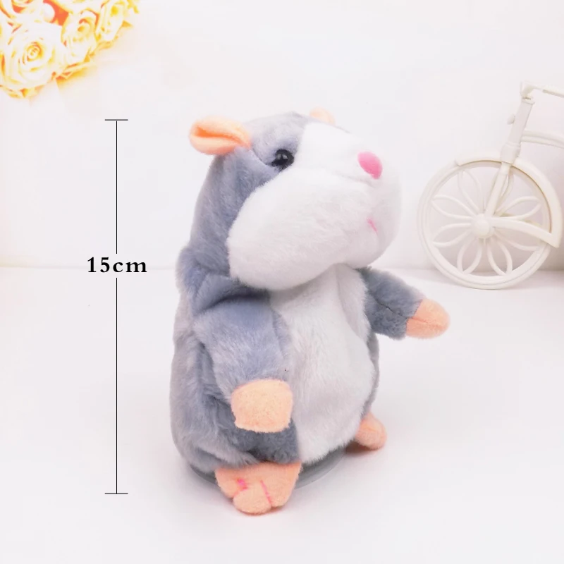 

kawaii plush toys plush talking hamster hamster stuffed animals for children children voice memo birthday present 15 cm