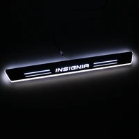 sncn led car scuff plate trim pedal door sill pathway moving welcome light for opel insignia 2015 2016 2017 2018 accessories