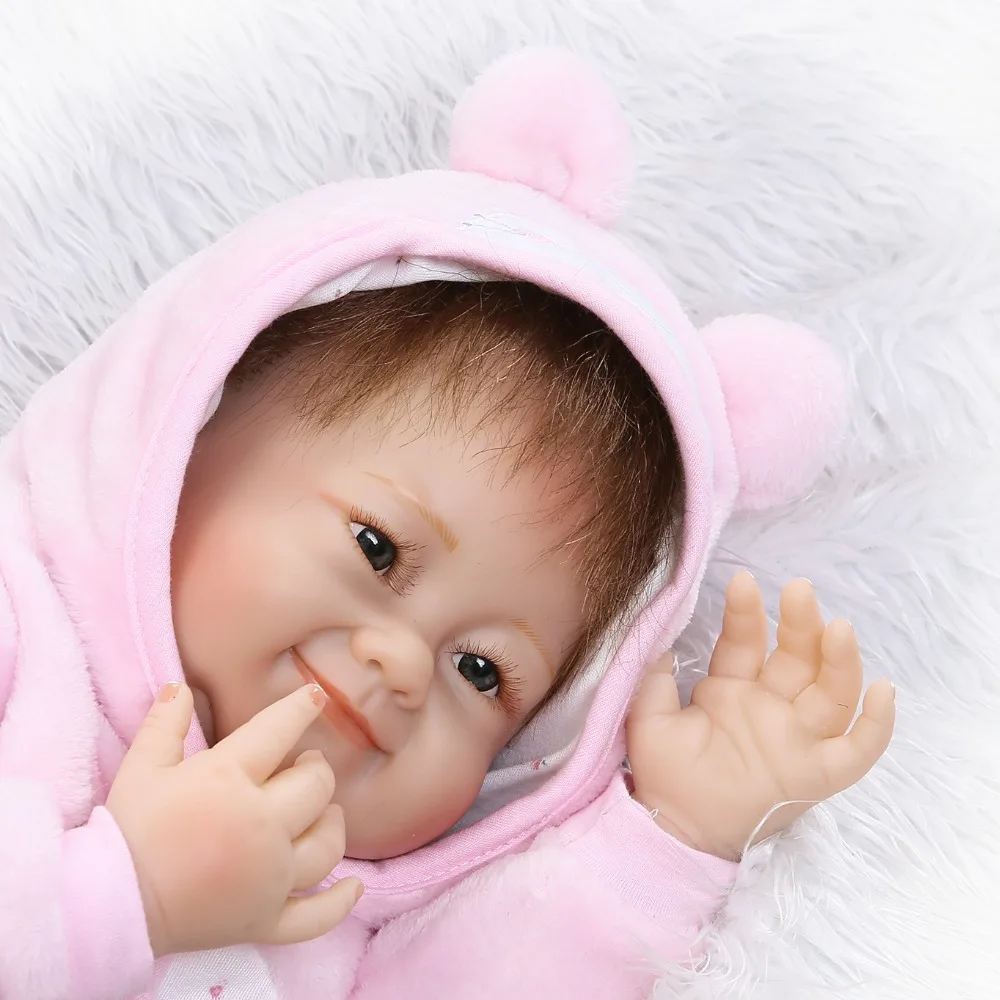 Кукла реборн Детская Мягкая силиконовая 22 дюйма 55 см|reborn baby doll|silicone reborn dollsreborn girl