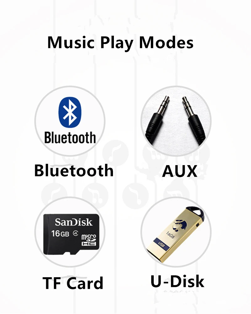 Abuzhen портативный Bluetooth динамик беспроводной Саундбар Поддержка USB AUX линия в TF карта FM радио Будильник Светодиодный дисплей времени