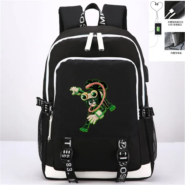 Style 3 Мой герой Academia аниме-Рюкзак Повседневная сумка USB порт рюкзак Сумка подростковая Студенческая школьная дорожная сумка для ноутбука - Цвет: Style 3
